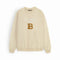 Balmain Towel Embroidered Stone Sweatshirt